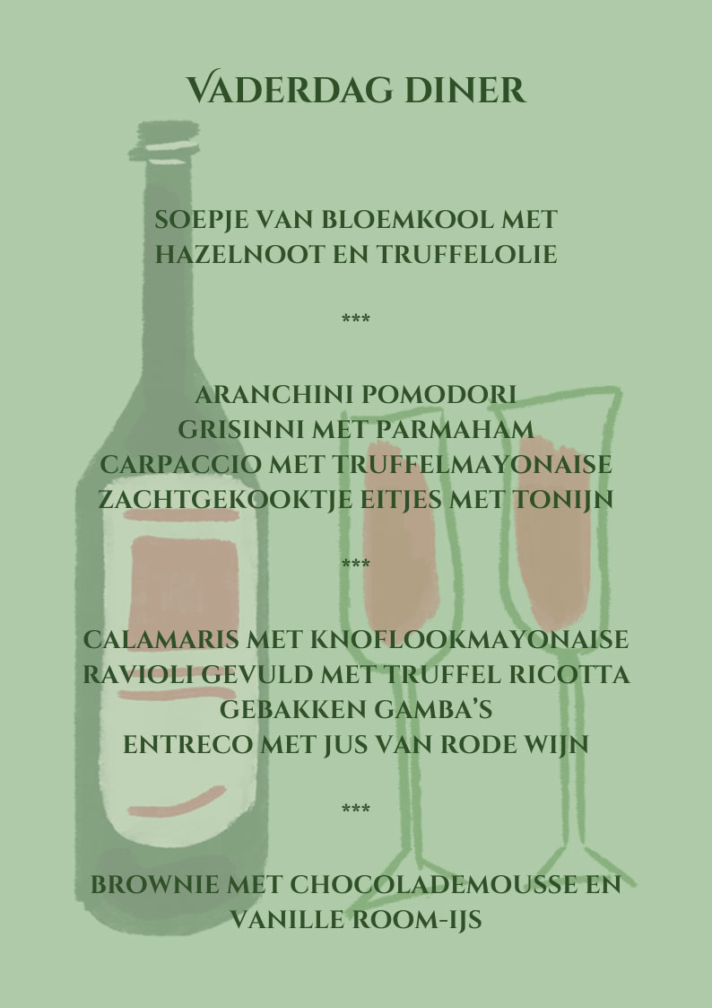 vaderdag diner