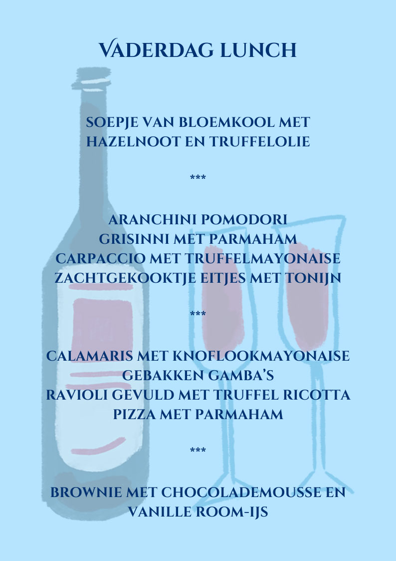 vaderdag lunch